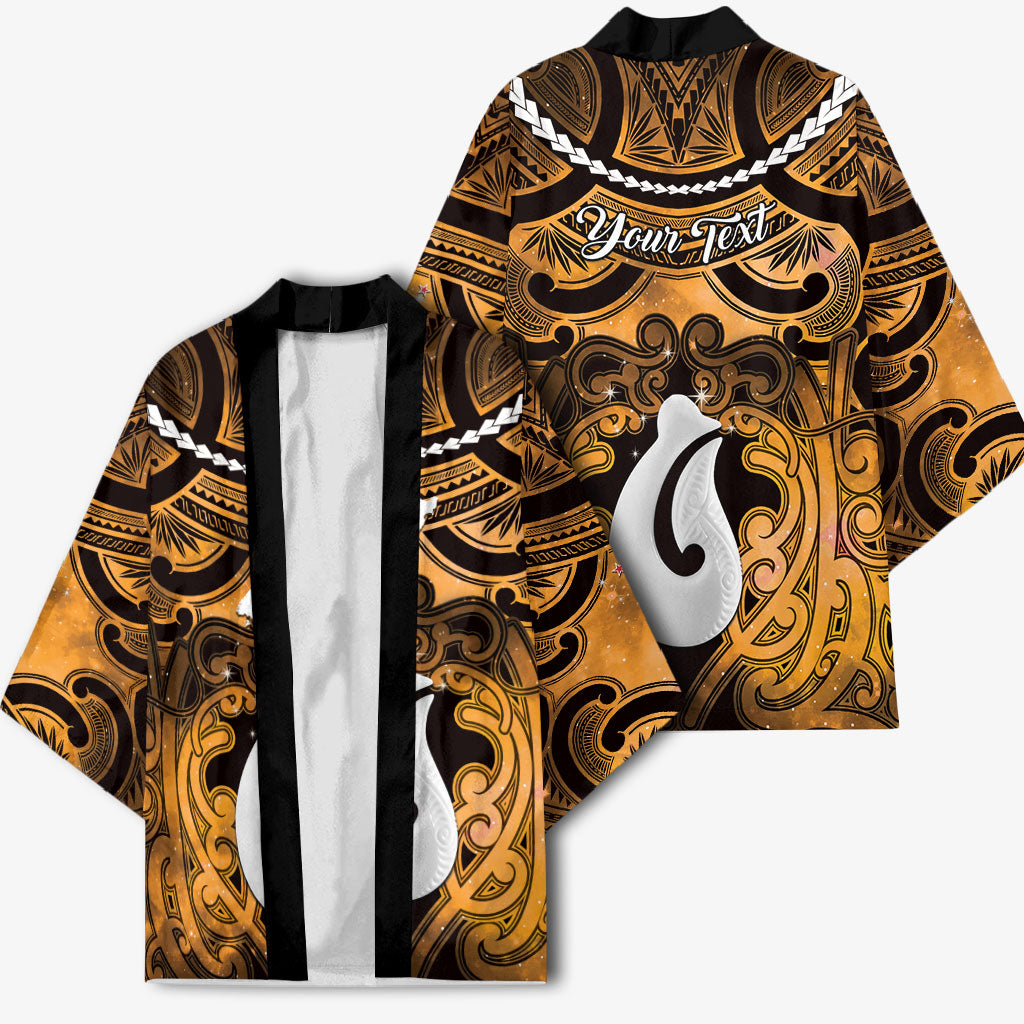 Personalised Maori Matariki Hei Matau Kowhai Kimono Maori Kowhaiwhai Pattern Galaxy LT01 - Polynesian Pride