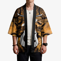 Personalised Maori Matariki Hei Matau Kowhai Kimono Maori Kowhaiwhai Pattern Galaxy LT01 - Polynesian Pride