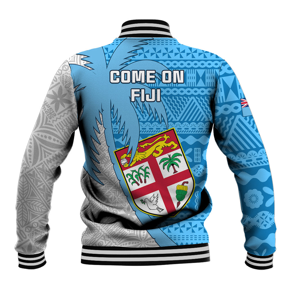Fiji Rugby Baseball Jacket Come On Fijian Tapa Pattern LT01 - Polynesian Pride