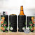 Hawaii Pineapple Tropical 4 in 1 Can Cooler Tumbler Colorful Hibiscus Plumeria
