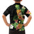 Hawaii Pineapple Tropical Family Matching Summer Maxi Dress and Hawaiian Shirt Colorful Hibiscus Plumeria