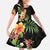 Hawaii Pineapple Tropical Family Matching Summer Maxi Dress and Hawaiian Shirt Colorful Hibiscus Plumeria