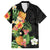 Hawaii Pineapple Tropical Family Matching Summer Maxi Dress and Hawaiian Shirt Colorful Hibiscus Plumeria