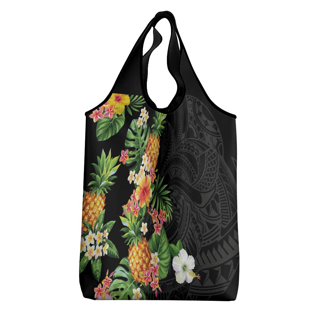 Hawaii Pineapple Tropical Grocery Bag Colorful Hibiscus Plumeria LT01 - Polynesian Pride