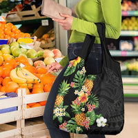 Hawaii Pineapple Tropical Grocery Bag Colorful Hibiscus Plumeria LT01 - Polynesian Pride