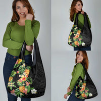 Hawaii Pineapple Tropical Grocery Bag Colorful Hibiscus Plumeria LT01 - Polynesian Pride