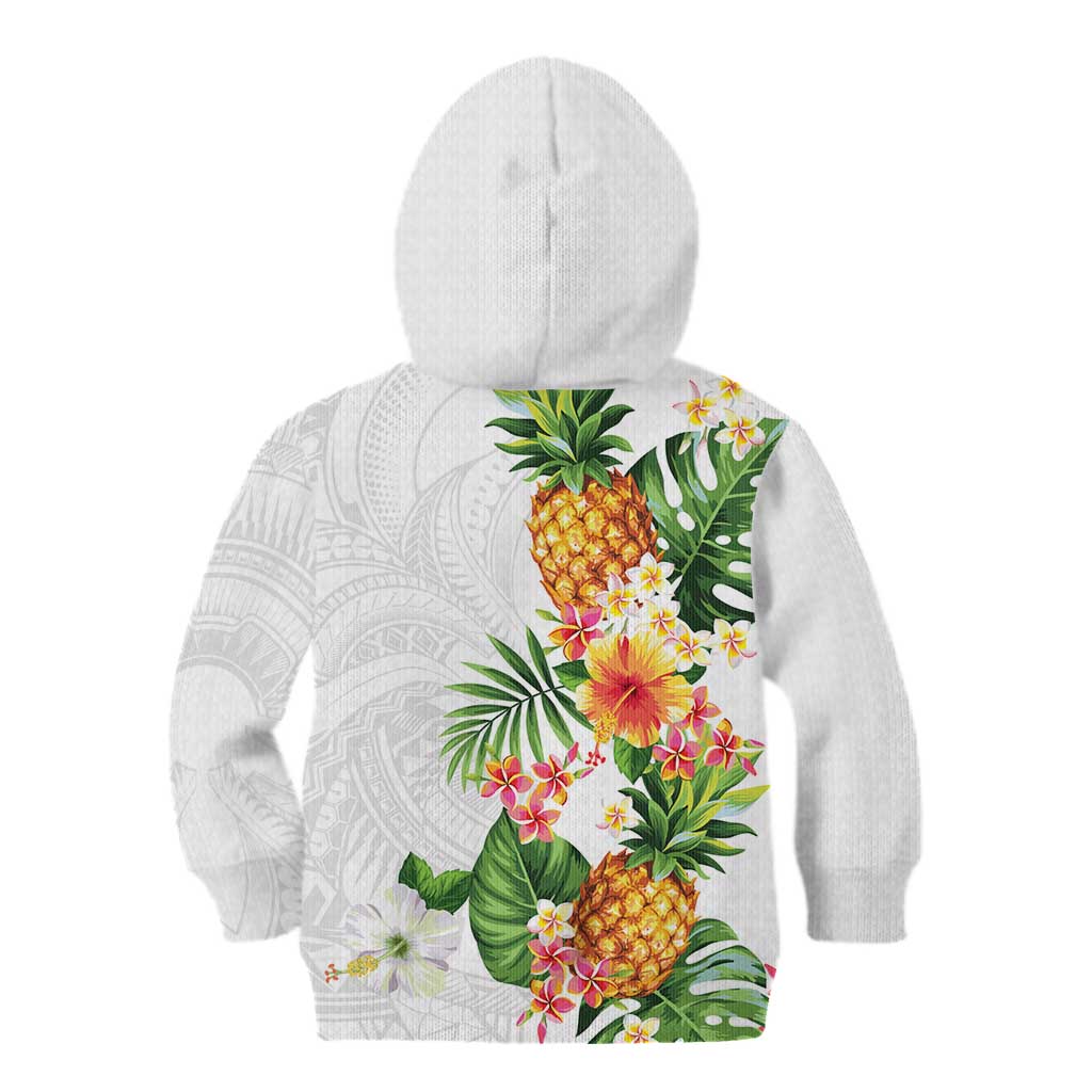 Hawaii Pineapple Tropical Kid Hoodie Luminous Hibiscus Plumeria