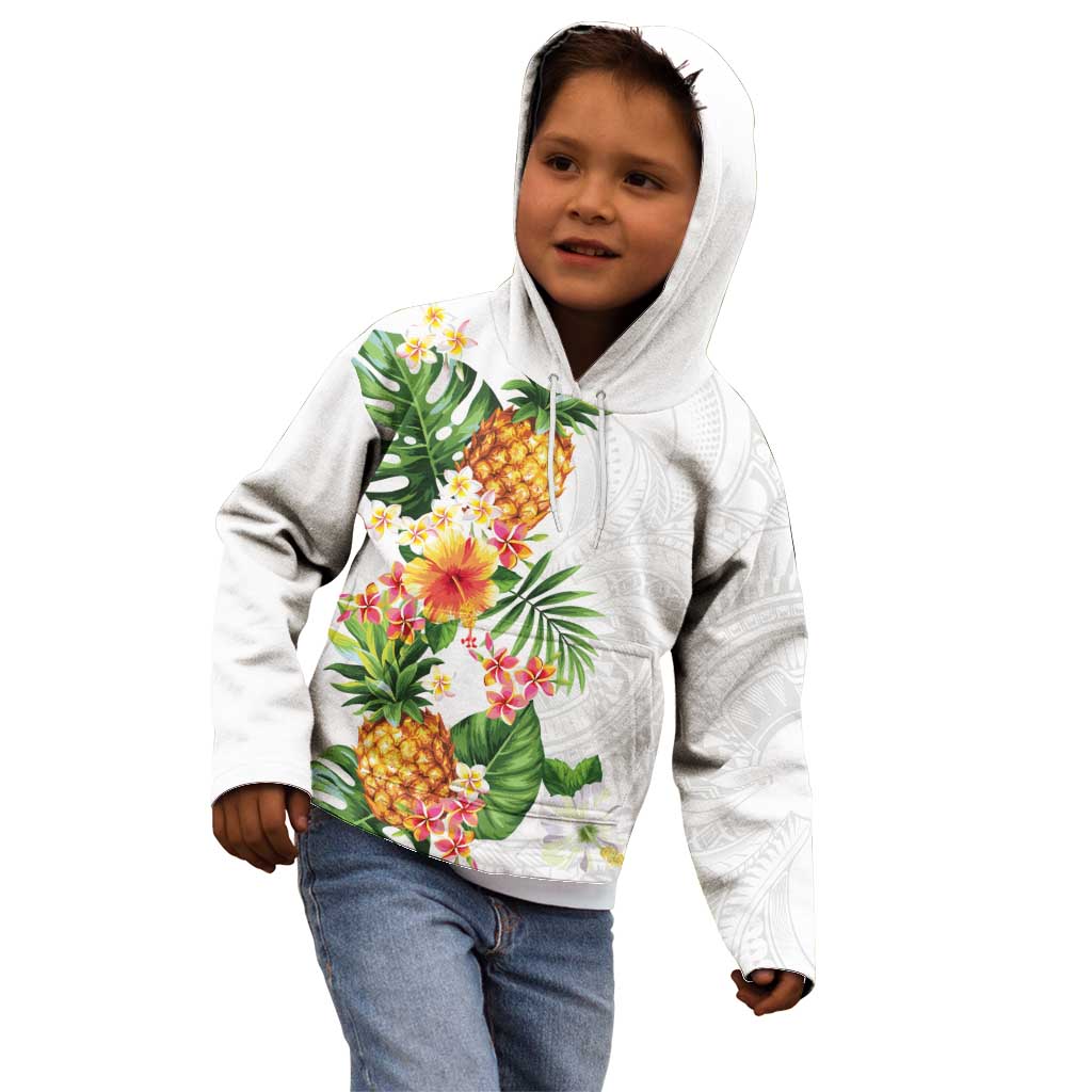 Hawaii Pineapple Tropical Kid Hoodie Luminous Hibiscus Plumeria