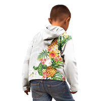 Hawaii Pineapple Tropical Kid Hoodie Luminous Hibiscus Plumeria