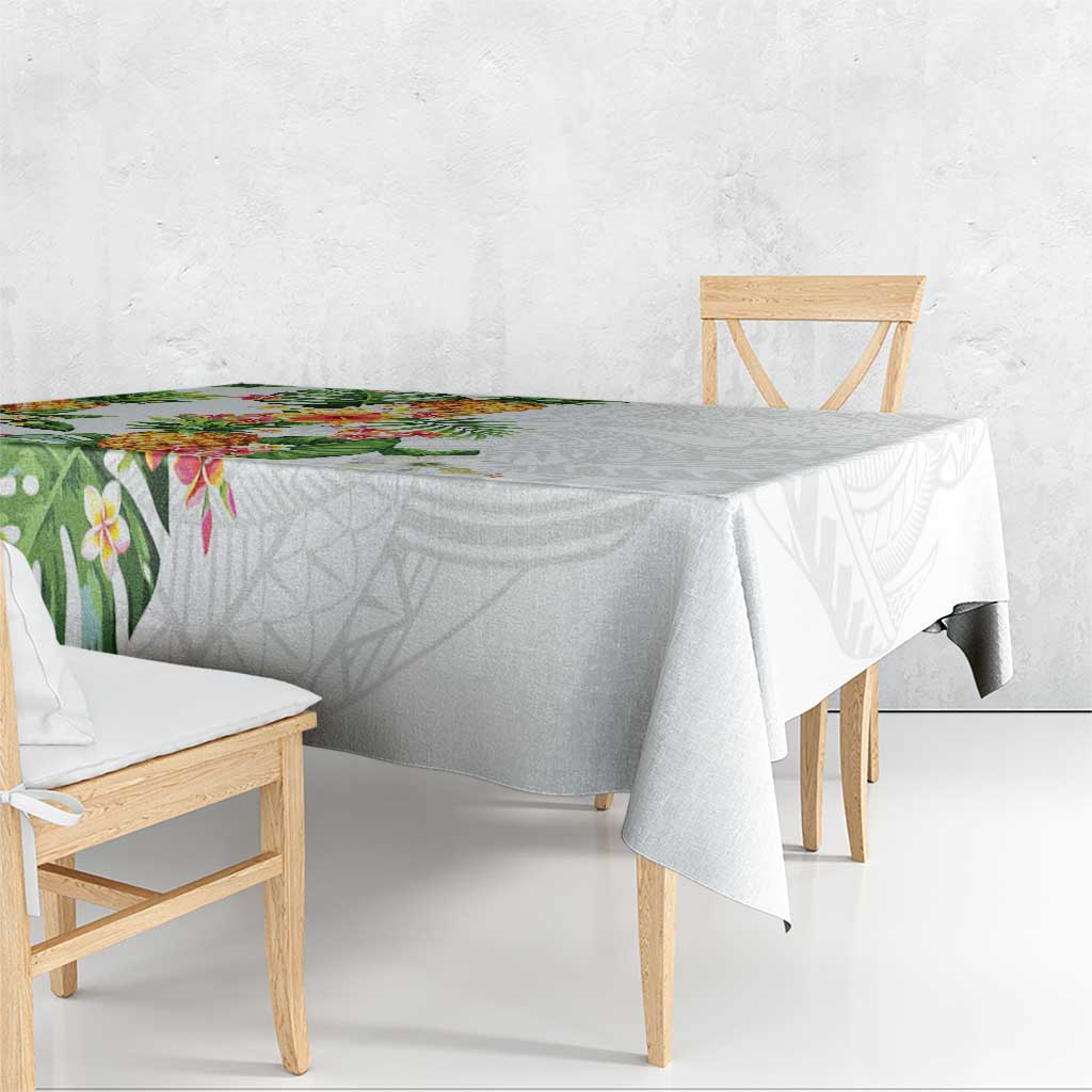 Hawaii Pineapple Tropical Tablecloth Luminous Hibiscus Plumeria