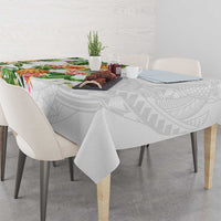 Hawaii Pineapple Tropical Tablecloth Luminous Hibiscus Plumeria