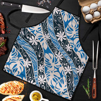 Ninamu Tahiti Tiare Monstera Apron Polynesian Pattern Curve Style - Polynesian Pride