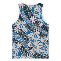 Ninamu Tahiti Tiare Monstera Basketball Jersey Polynesian Pattern Curve Style - Polynesian Pride