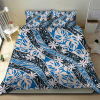 Ninamu Tahiti Tiare Monstera Bedding Set Polynesian Pattern Curve Style - Polynesian Pride