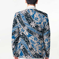 Ninamu Tahiti Tiare Monstera Blazer Polynesian Pattern Curve Style - Polynesian Pride
