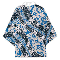Ninamu Tahiti Tiare Monstera Kimono Polynesian Pattern Curve Style - Polynesian Pride