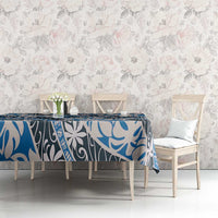 Ninamu Tahiti Tiare Monstera Tablecloth Polynesian Pattern Curve Style - Polynesian Pride