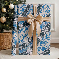 Ninamu Tahiti Tiare Monstera Wrapping Paper Polynesian Pattern Curve Style - Polynesian Pride