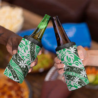 Matie Tahiti Tiare Monstera 4 in 1 Can Cooler Tumbler Polynesian Pattern Curve Style - Polynesian Pride