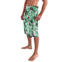 Matie Tahiti Tiare Monstera Lavalava Polynesian Pattern Curve Style - Polynesian Pride
