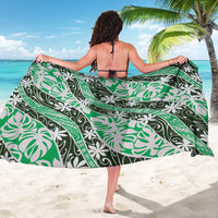 Matie Tahiti Tiare Monstera Sarong Polynesian Pattern Curve Style - Polynesian Pride