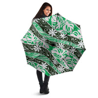 Matie Tahiti Tiare Monstera Umbrella Polynesian Pattern Curve Style - Polynesian Pride