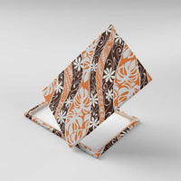 Puatou Tahiti Tiare Monstera Canvas Wall Art Polynesian Pattern Curve Style - Polynesian Pride