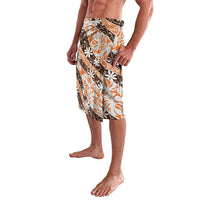Puatou Tahiti Tiare Monstera Lavalava Polynesian Pattern Curve Style - Polynesian Pride