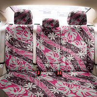 Tarona Tahiti Tiare Monstera Back Car Seat Cover Polynesian Pattern Curve Style - Polynesian Pride