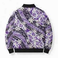 Vareau Tahiti Tiare Monstera Bomber Puffer Jacket Polynesian Pattern Curve Style - Polynesian Pride