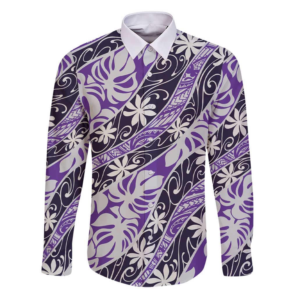 Vareau Tahiti Tiare Monstera Family Matching Short Sleeve Bodycon Dress and Hawaiian Shirt Polynesian Pattern Curve Style - Polynesian Pride