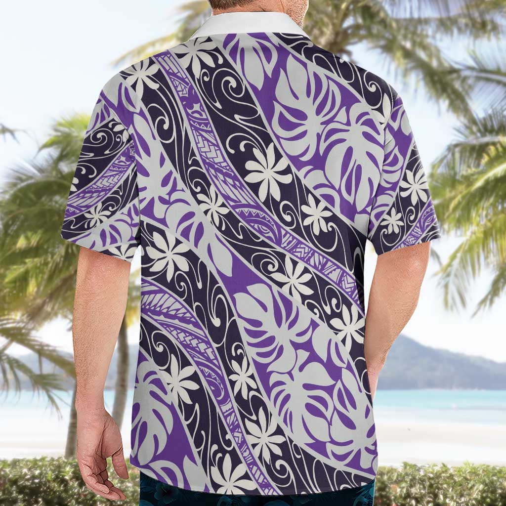 Vareau Tahiti Tiare Monstera Hawaiian Shirt Polynesian Pattern Curve Style - Polynesian Pride
