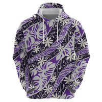 Vareau Tahiti Tiare Monstera Hoodie Polynesian Pattern Curve Style - Polynesian Pride