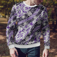 Vareau Tahiti Tiare Monstera Ugly Christmas Sweater Polynesian Pattern Curve Style - Polynesian Pride