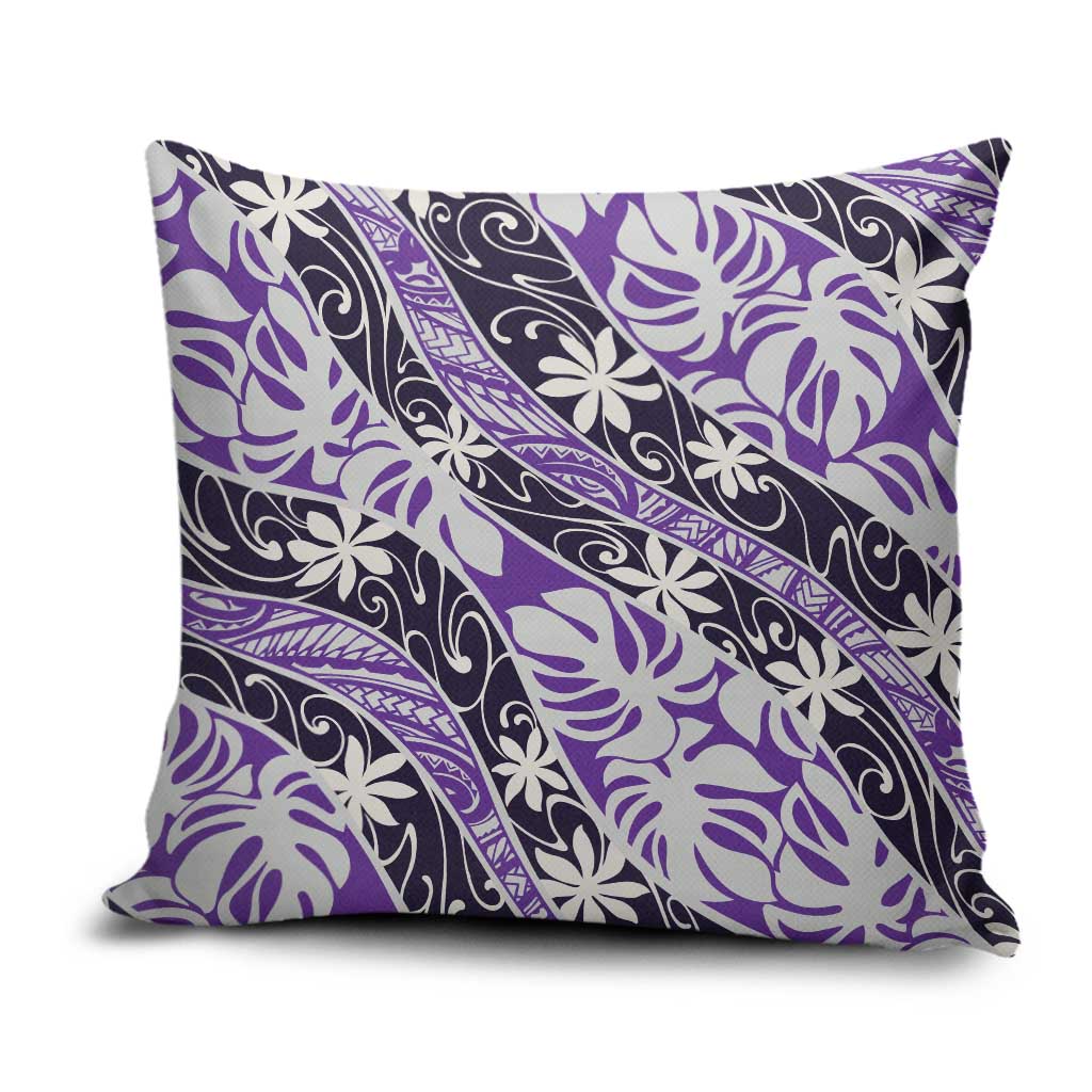 Vareau Tahiti Tiare Monstera Pillow Cover Polynesian Pattern Curve Style - Polynesian Pride