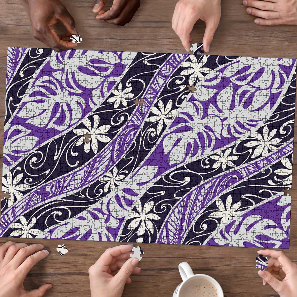 Vareau Tahiti Tiare Monstera Puzzle Polynesian Pattern Curve Style - Polynesian Pride