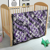 Vareau Tahiti Tiare Monstera Quilt Polynesian Pattern Curve Style - Polynesian Pride