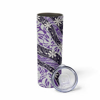 Vareau Tahiti Tiare Monstera Skinny Tumbler Polynesian Pattern Curve Style - Polynesian Pride