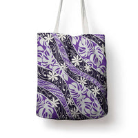 Vareau Tahiti Tiare Monstera Tote Bag Polynesian Pattern Curve Style - Polynesian Pride