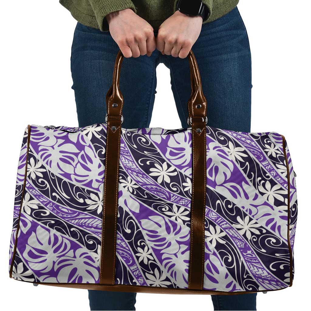 Vareau Tahiti Tiare Monstera Travel Bag Polynesian Pattern Curve Style - Polynesian Pride