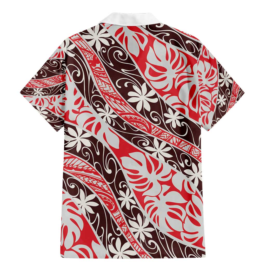 Uteute Tahiti Tiare Monstera Family Matching Mermaid Dress and Hawaiian Shirt Polynesian Pattern Curve Style - Polynesian Pride