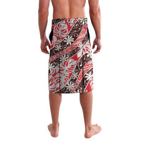 Uteute Tahiti Tiare Monstera Lavalava Polynesian Pattern Curve Style - Polynesian Pride
