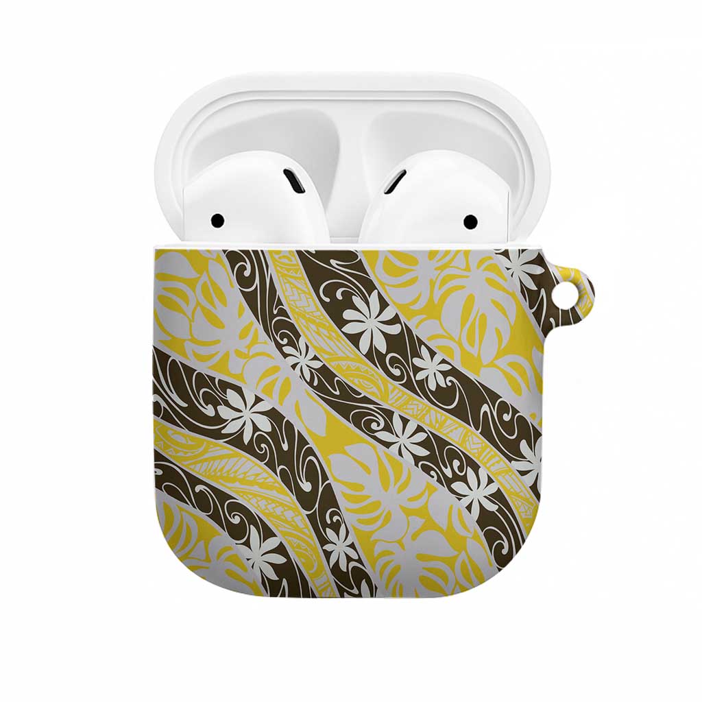 Rearea Tahiti Tiare Monstera AirPods Case Polynesian Pattern Curve Style - Polynesian Pride