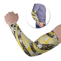 Rearea Tahiti Tiare Monstera Arm Sleeves Polynesian Pattern Curve Style - Polynesian Pride