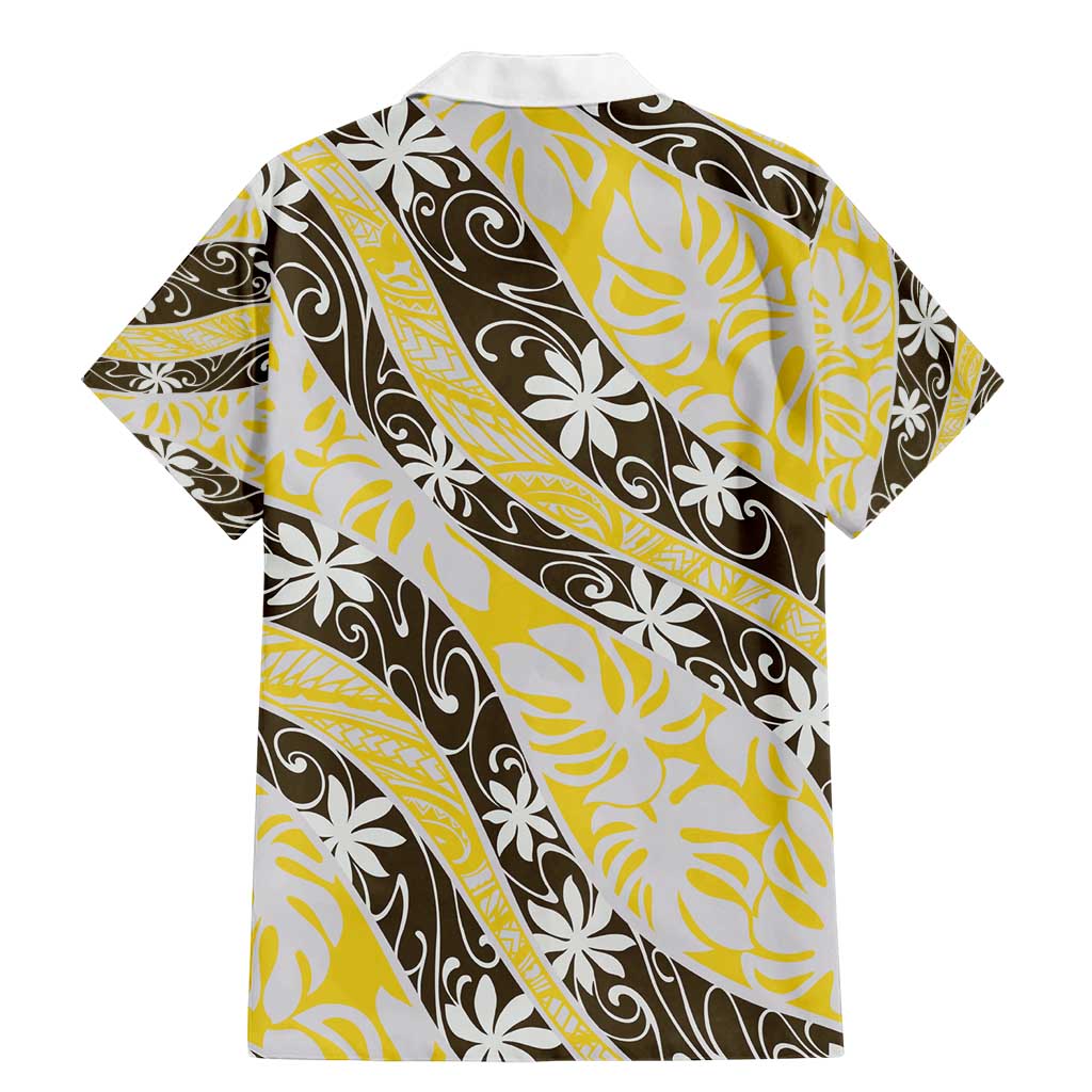 Rearea Tahiti Tiare Monstera Family Matching Mermaid Dress and Hawaiian Shirt Polynesian Pattern Curve Style - Polynesian Pride