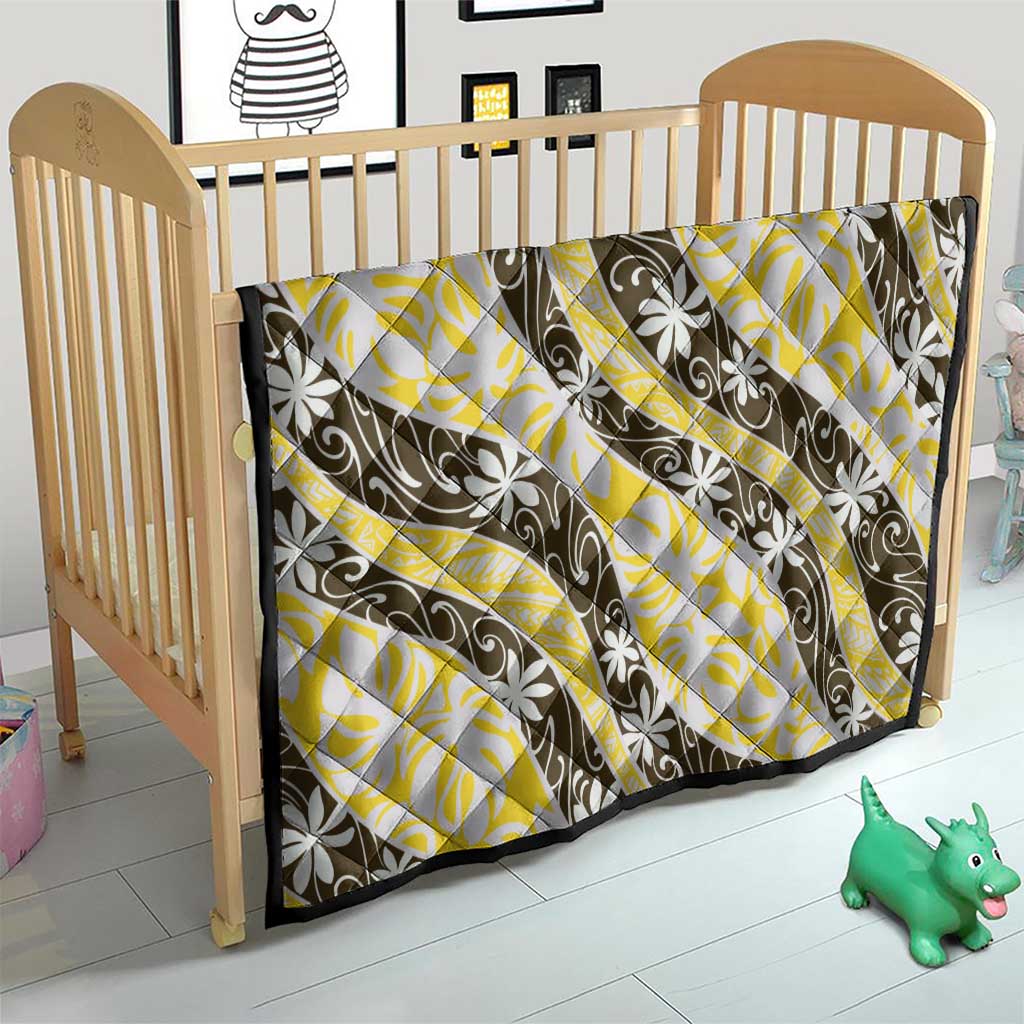 Rearea Tahiti Tiare Monstera Quilt Polynesian Pattern Curve Style - Polynesian Pride