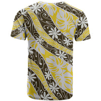 Rearea Tahiti Tiare Monstera T Shirt Polynesian Pattern Curve Style - Polynesian Pride