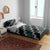 Personalised Taniko Aotearoa Mix Paua Shell Bedding Set Niho Taniwha Turquoise Glitter