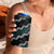 Personalised Taniko Aotearoa Mix Paua Shell 4 in 1 Can Cooler Tumbler Niho Taniwha Turquoise Glitter