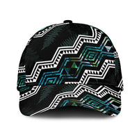 Taniko Aotearoa Mix Paua Shell Classic Cap Niho Taniwha Turquoise Glitter - Polynesian Pride